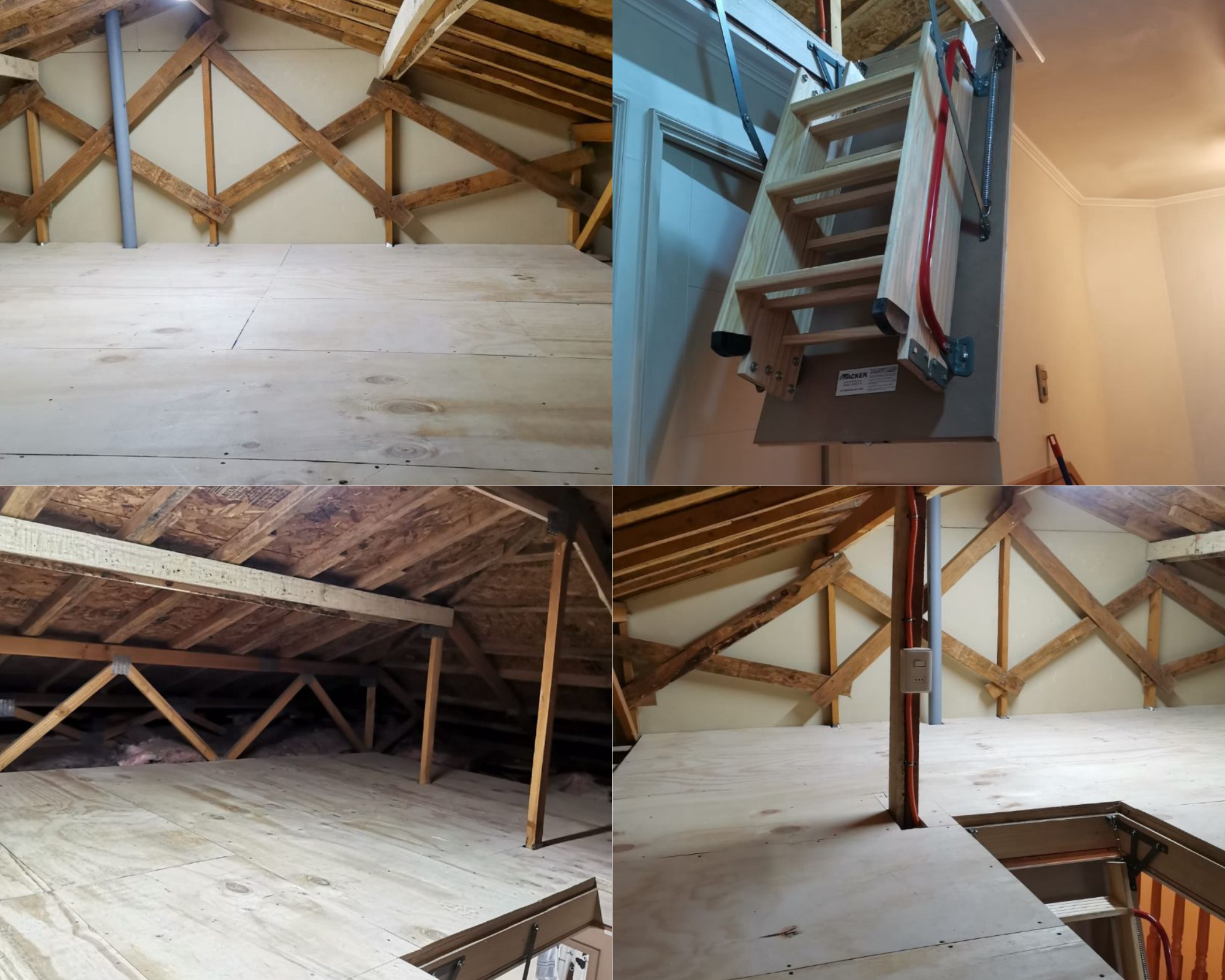 Kit 4 - 18 m² de piso para entretecho